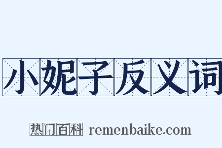 小妮子反义词是什么意思的图片